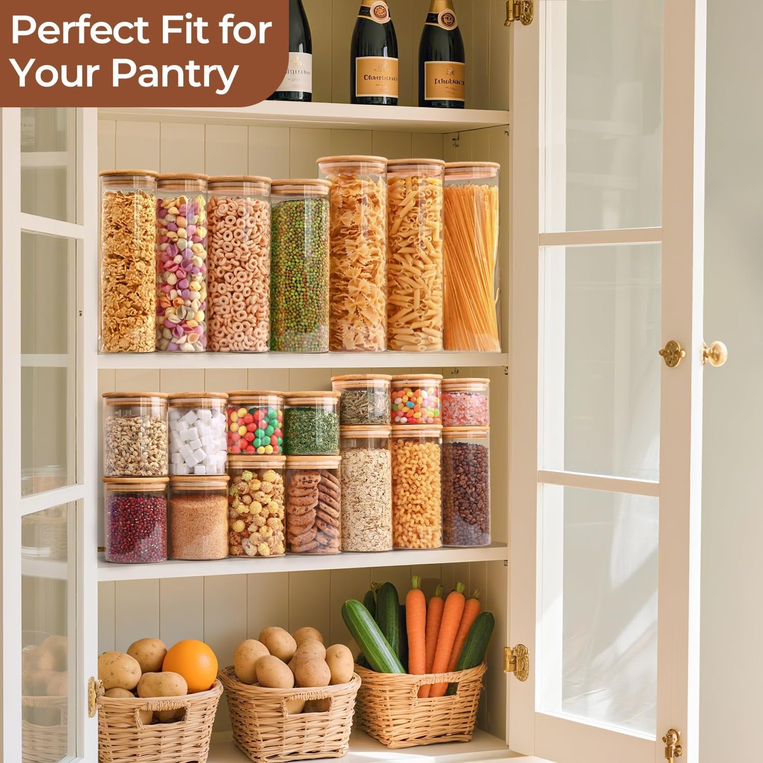 Airtight Glass Food Storage Jars