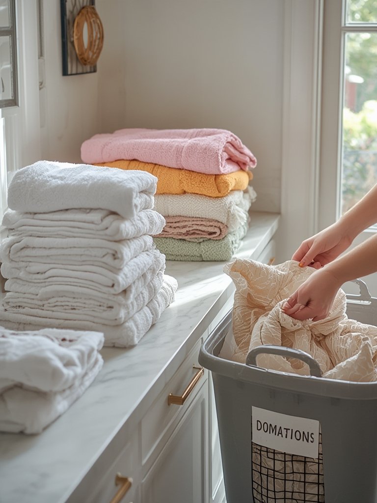 bathroom linen declutter - Illustration 2