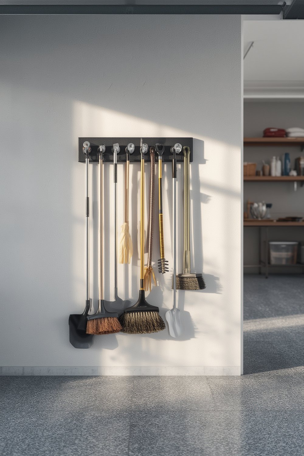 broom holder product view