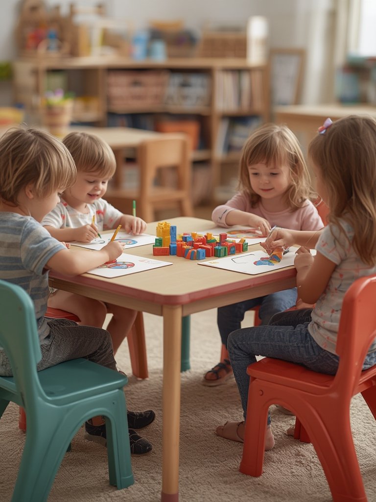 kids table in action