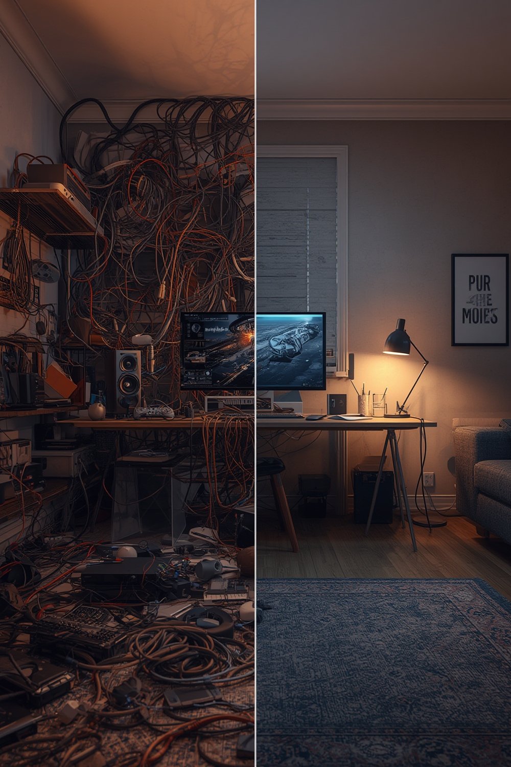 electronics cable management - Illustration 1