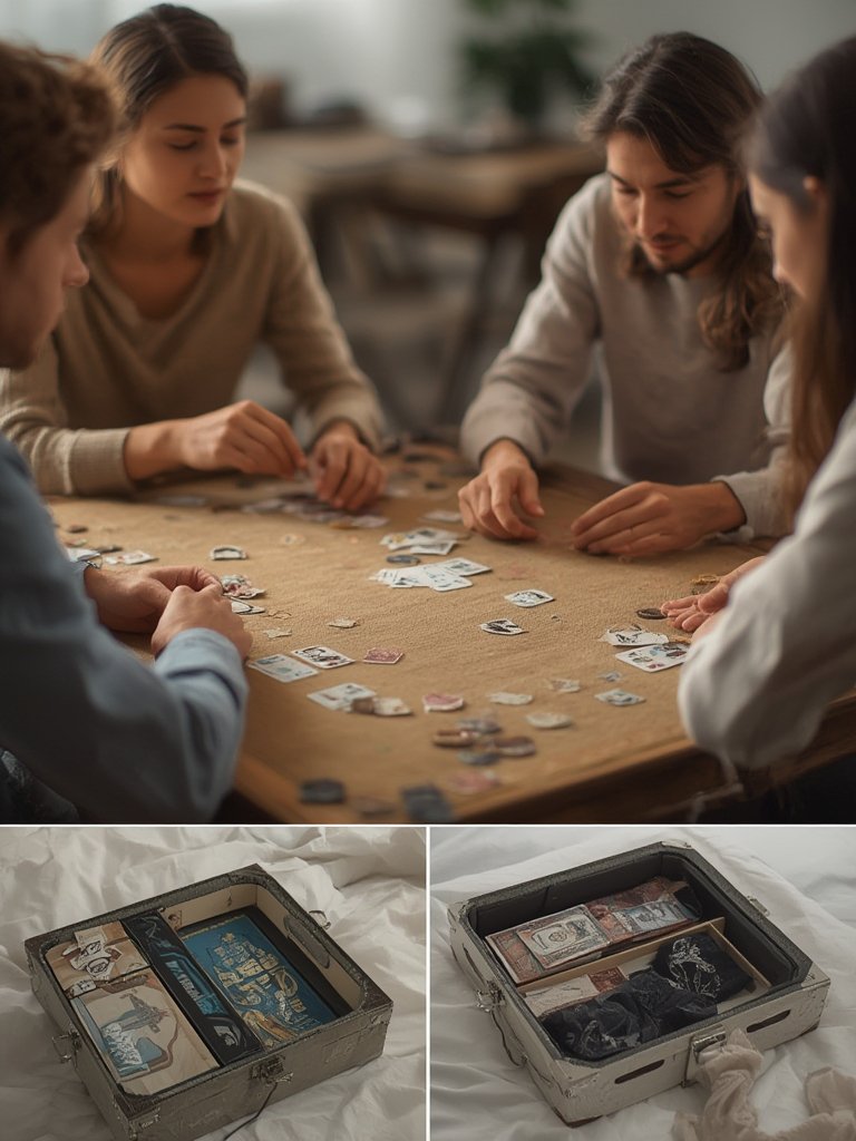 card table in action