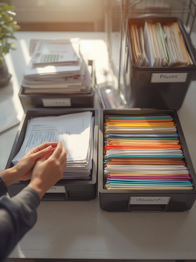 paper declutter strategy - Illustration 2