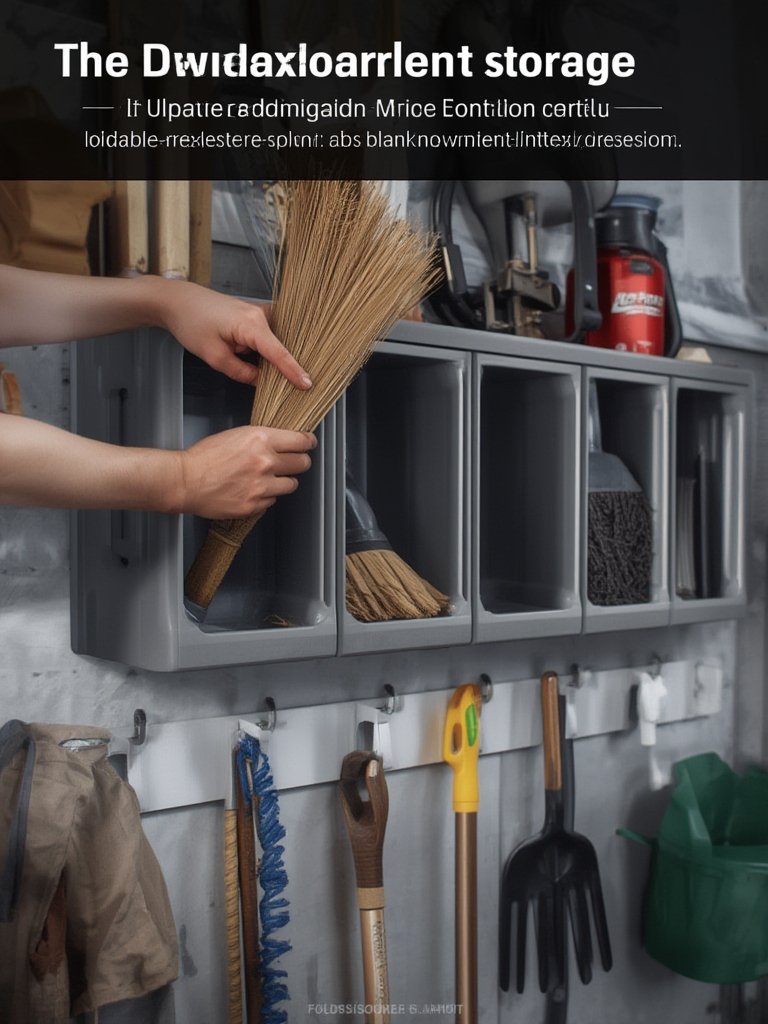 broom holder in action